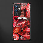 scorpio aesthetic collage back phone cover | glass case for oneplus 9