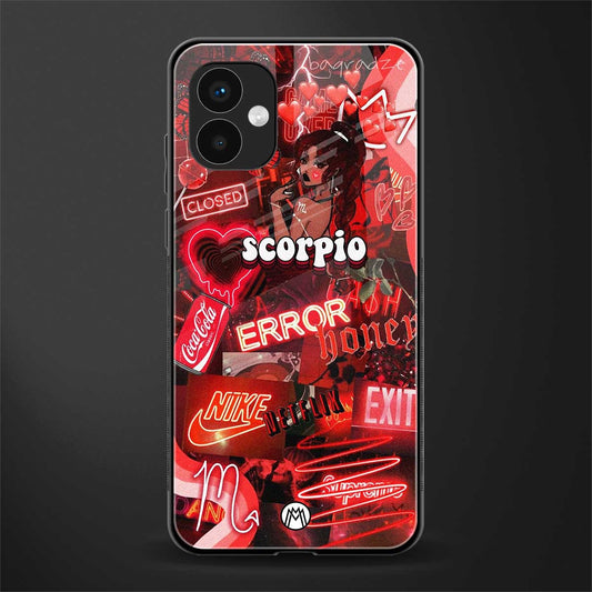 scorpio aesthetic collage back phone cover | glass case for samsung galaxy a04