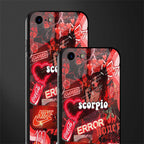 scorpio aesthetic collage glass case for iphone 7 image-2