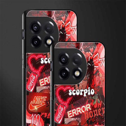 scorpio aesthetic collage back phone cover | glass case for oneplus 11r