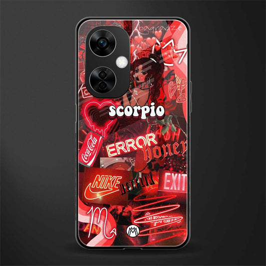 scorpio aesthetic collage back phone cover | glass case for oneplus nord ce 3 lite