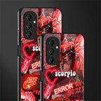 scorpio aesthetic collage back phone cover | glass case for samsung galaxy a14 5g