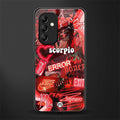 scorpio aesthetic collage back phone cover | glass case for samsung galaxy a14 5g