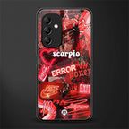 scorpio aesthetic collage back phone cover | glass case for samsung galaxy a14 5g