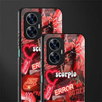 scorpio aesthetic collage back phone cover | glass case for realme c55