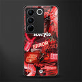 scorpio aesthetic collage back phone cover | glass case for vivo v27 pro 5g