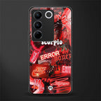 scorpio aesthetic collage back phone cover | glass case for vivo v27 pro 5g