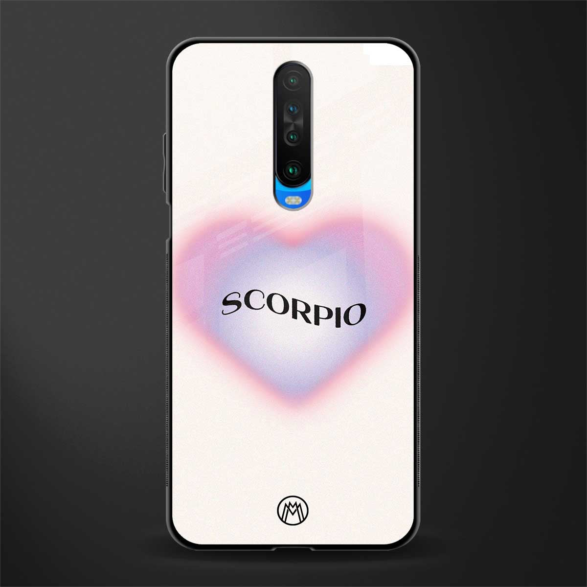 scorpio minimalistic glass case for poco x2 image