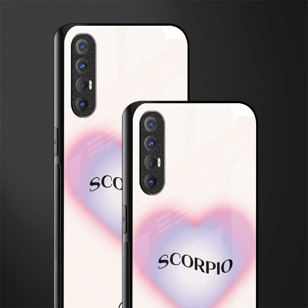 scorpio minimalistic glass case for oppo reno 3 pro image-2