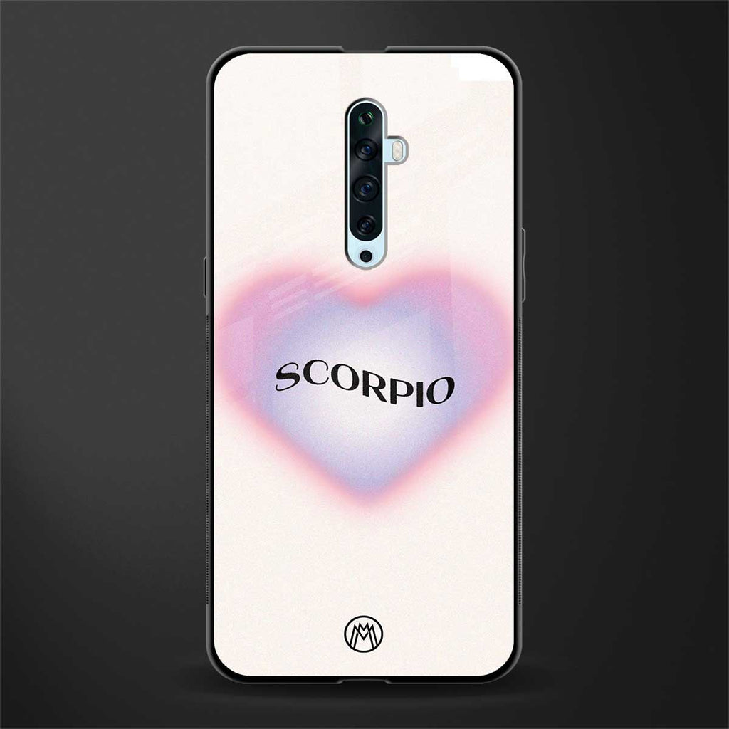 scorpio minimalistic glass case for oppo reno 2f image