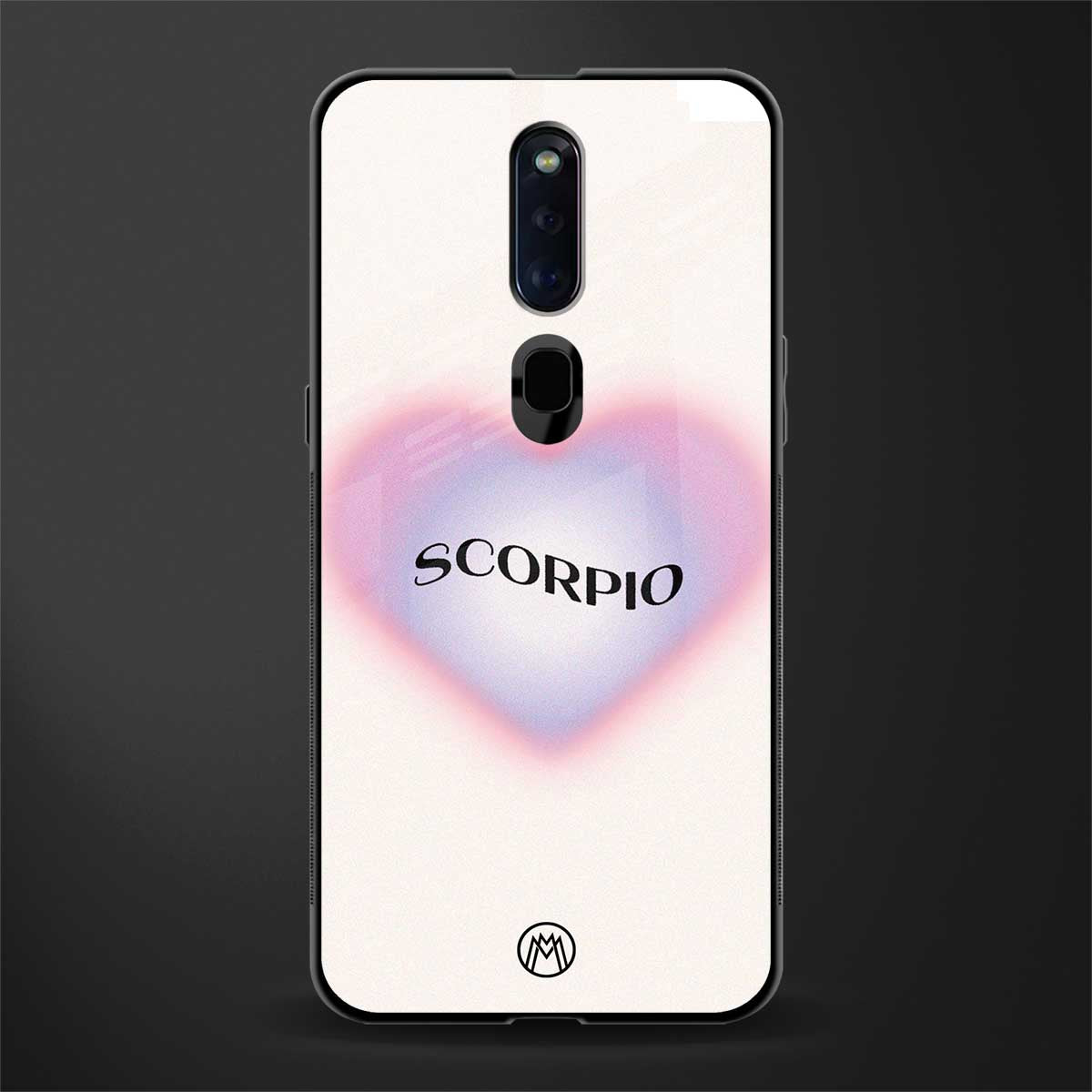 scorpio minimalistic glass case for oppo f11 pro image
