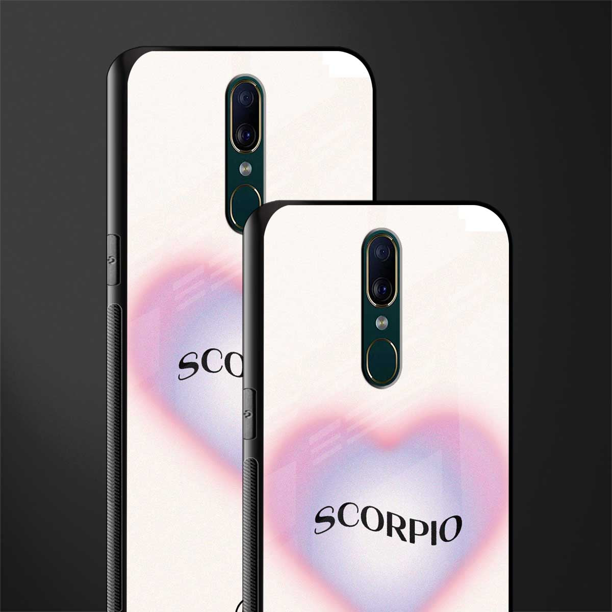 scorpio minimalistic glass case for oppo a9 image-2