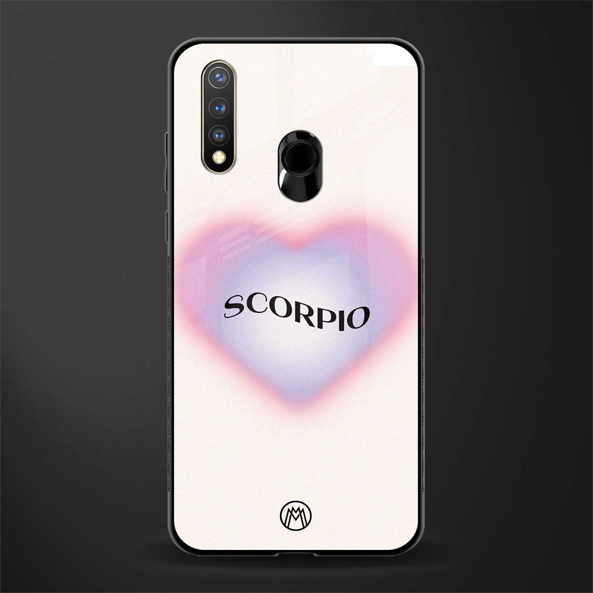 scorpio minimalistic glass case for vivo u20 image