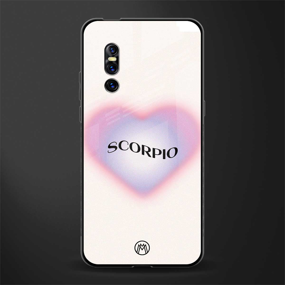 scorpio minimalistic glass case for vivo v15 pro image
