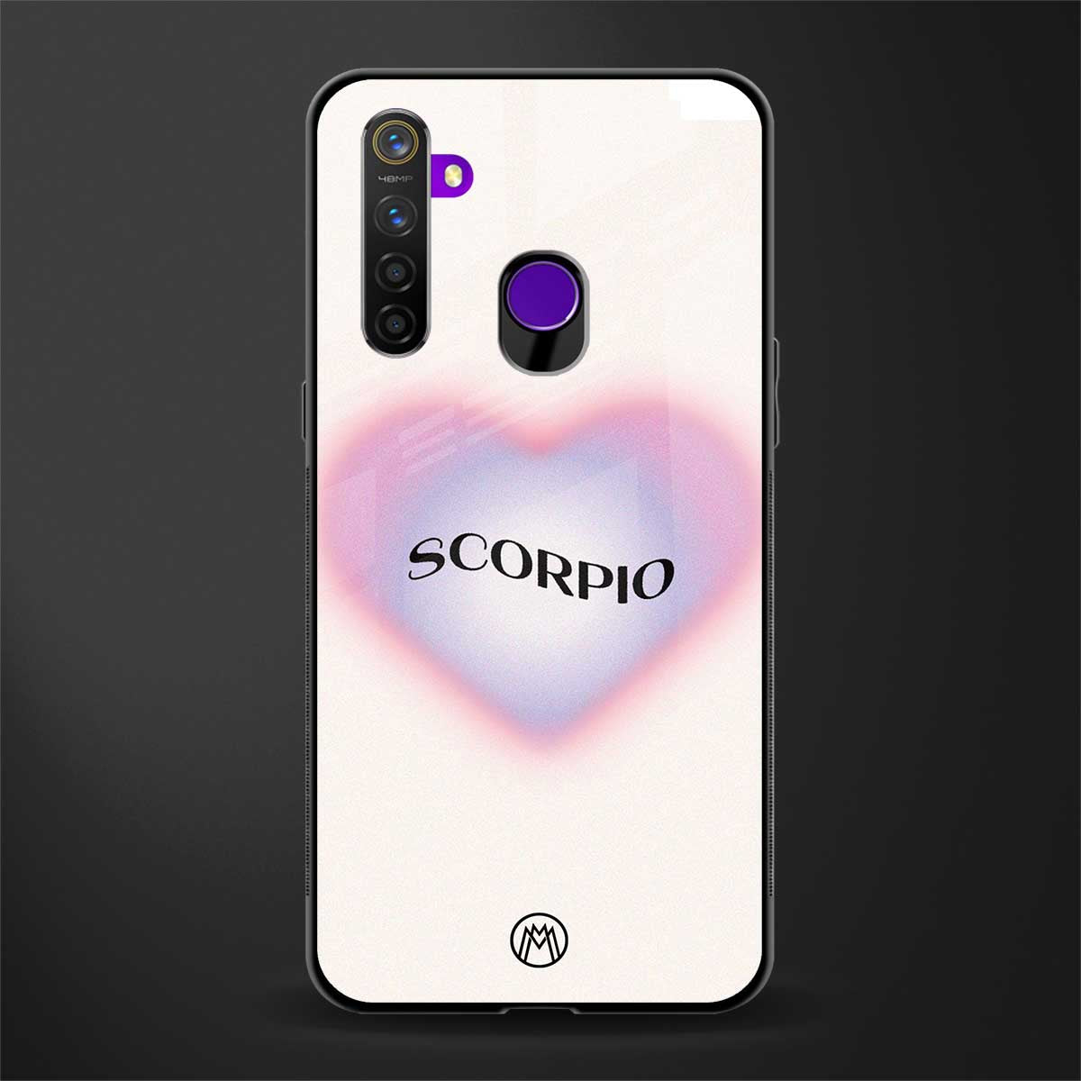 scorpio minimalistic glass case for realme 5 image