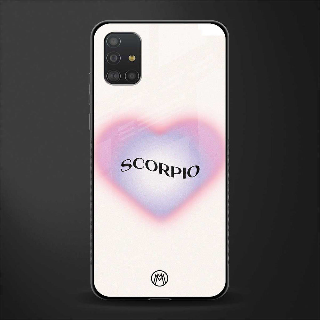 scorpio minimalistic glass case for samsung galaxy a51 image