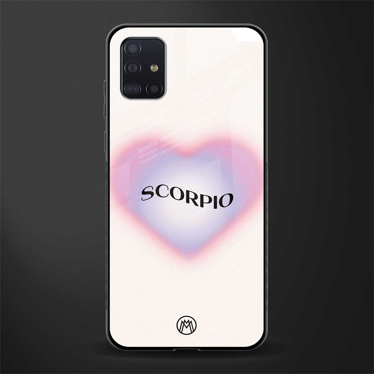 scorpio minimalistic glass case for samsung galaxy a71 image