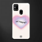 scorpio minimalistic glass case for samsung galaxy m31 image
