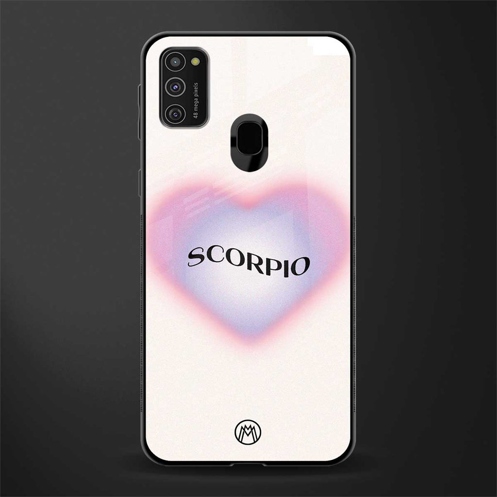 scorpio minimalistic glass case for samsung galaxy m30s image