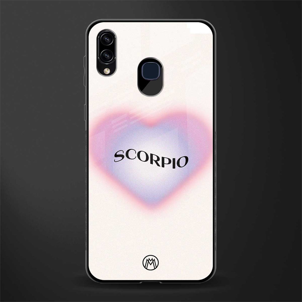 scorpio minimalistic glass case for samsung galaxy a20 image
