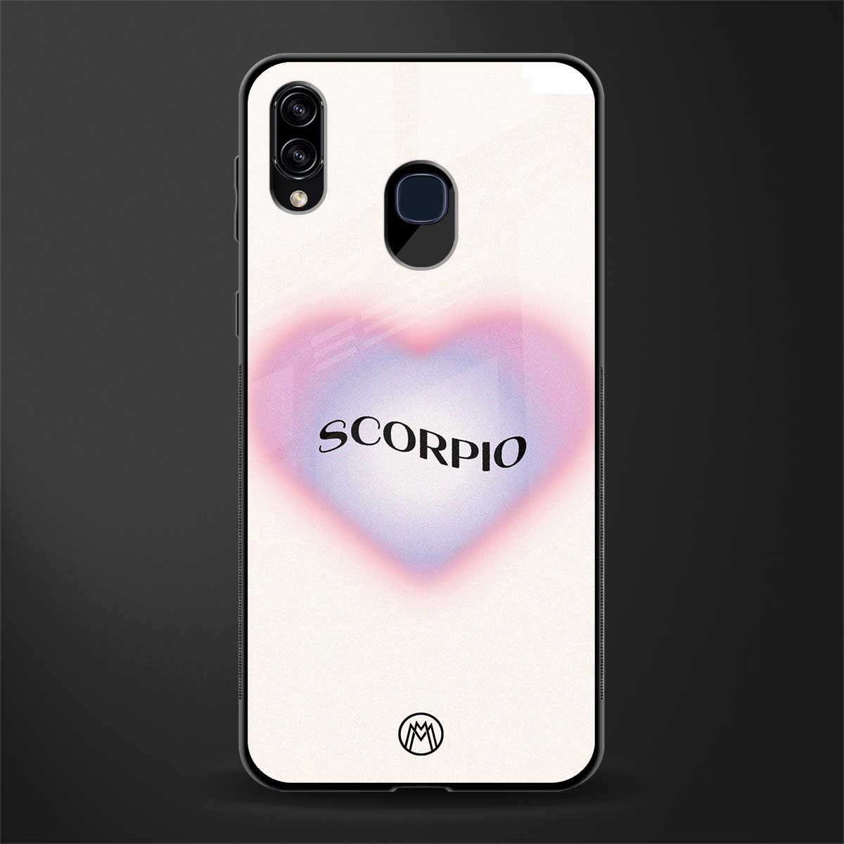 scorpio minimalistic glass case for samsung galaxy m10s image