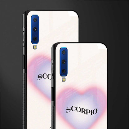 scorpio minimalistic glass case for samsung galaxy a7 2018 image-2