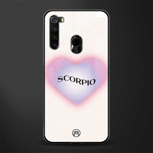 scorpio minimalistic glass case for redmi note 8 image