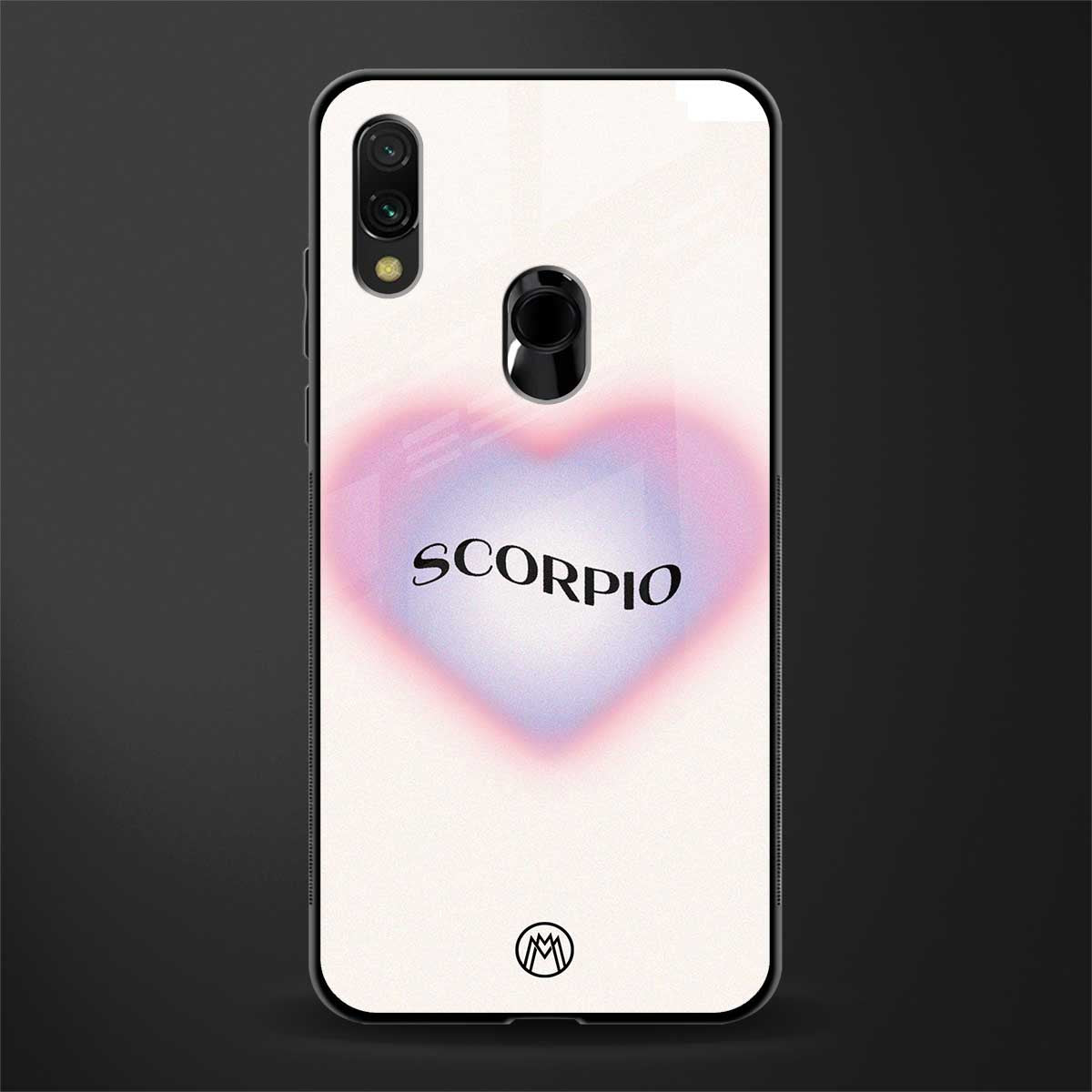scorpio minimalistic glass case for redmi y3 image