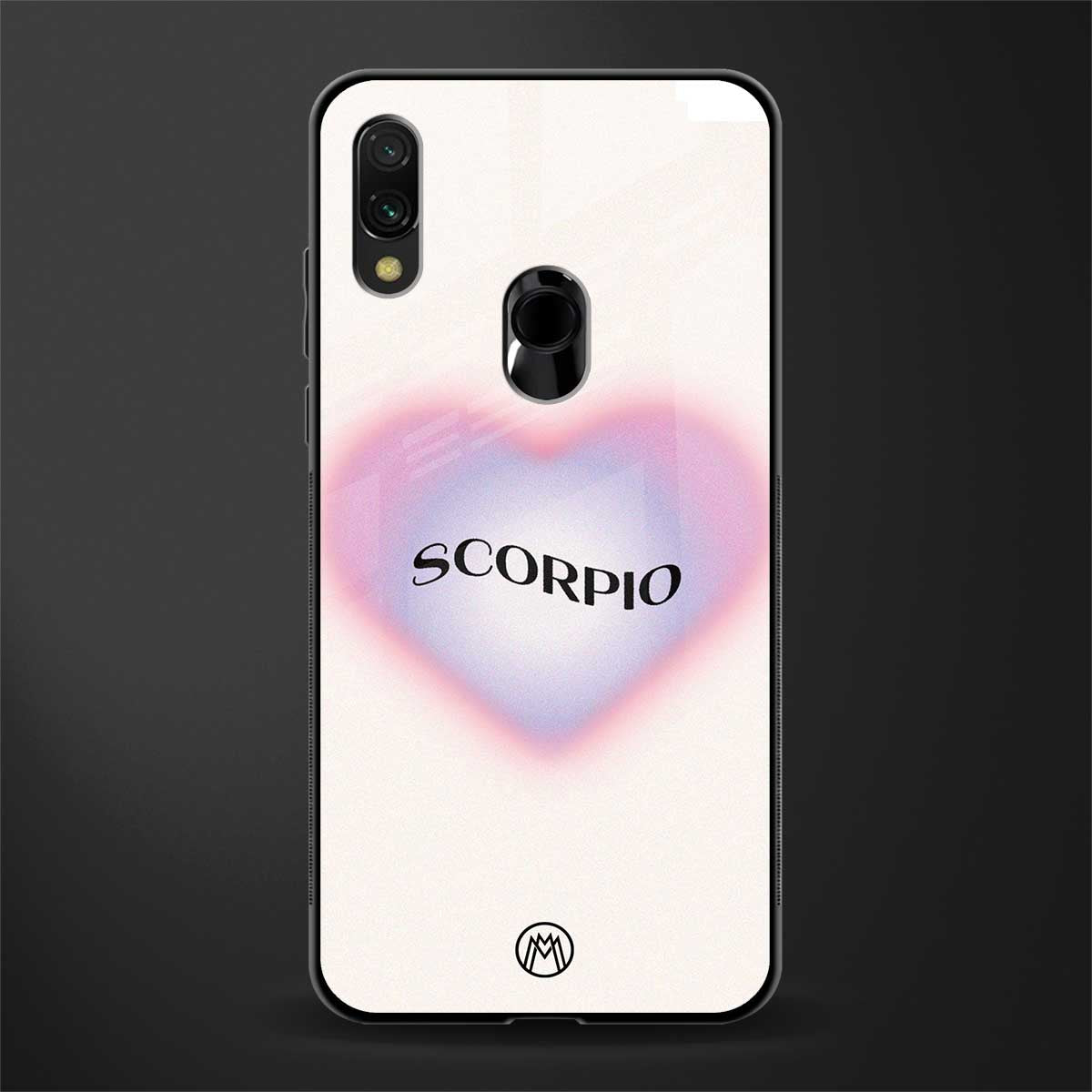 scorpio minimalistic glass case for redmi note 7s image