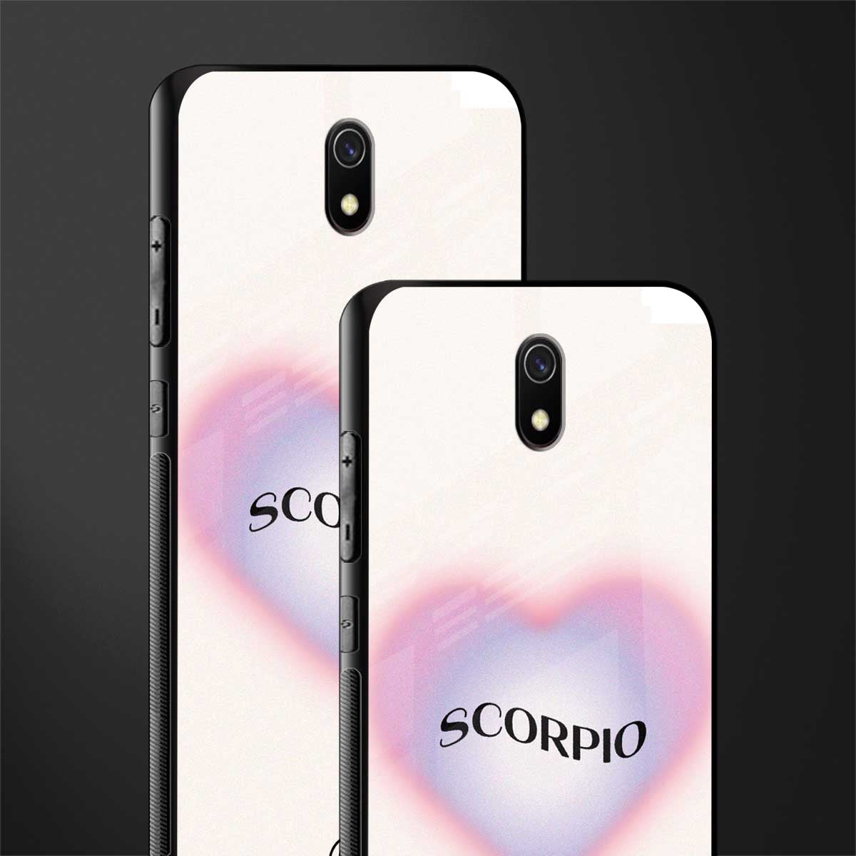 scorpio minimalistic glass case for redmi 8a image-2