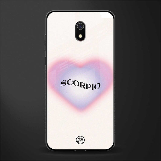 scorpio minimalistic glass case for redmi 8a image