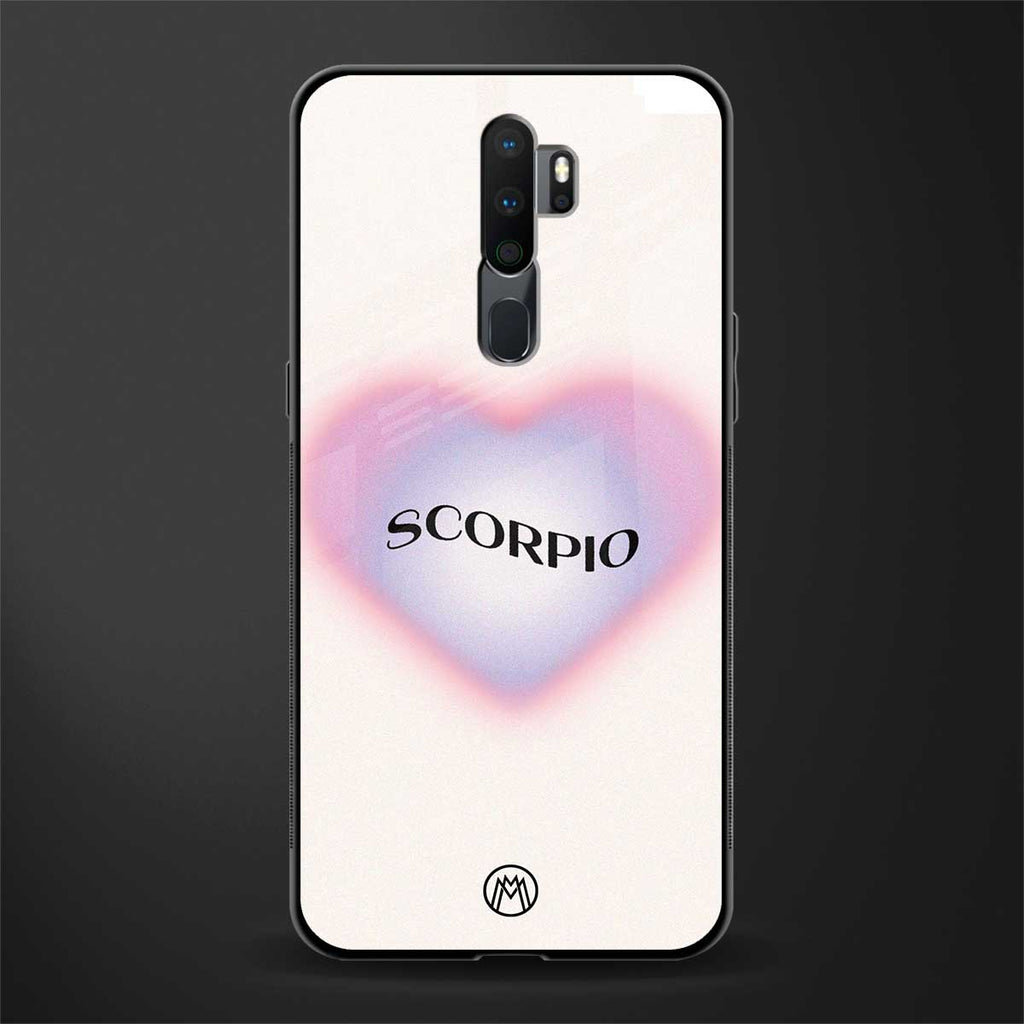 scorpio minimalistic glass case for oppo a9 2020 image