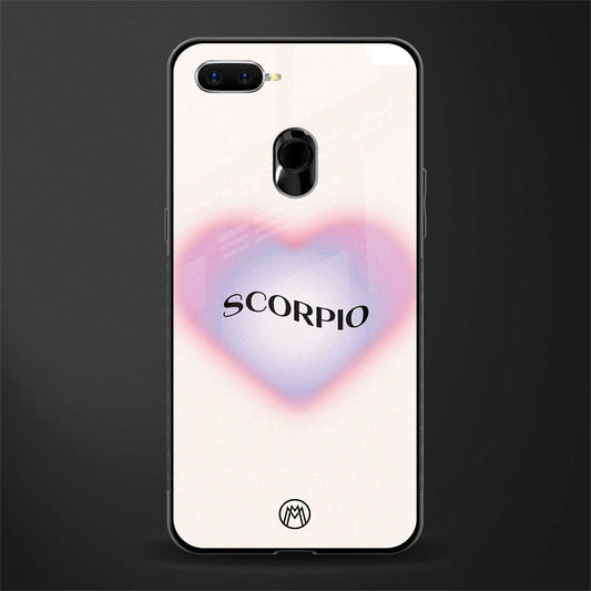 scorpio minimalistic glass case for oppo a7 image