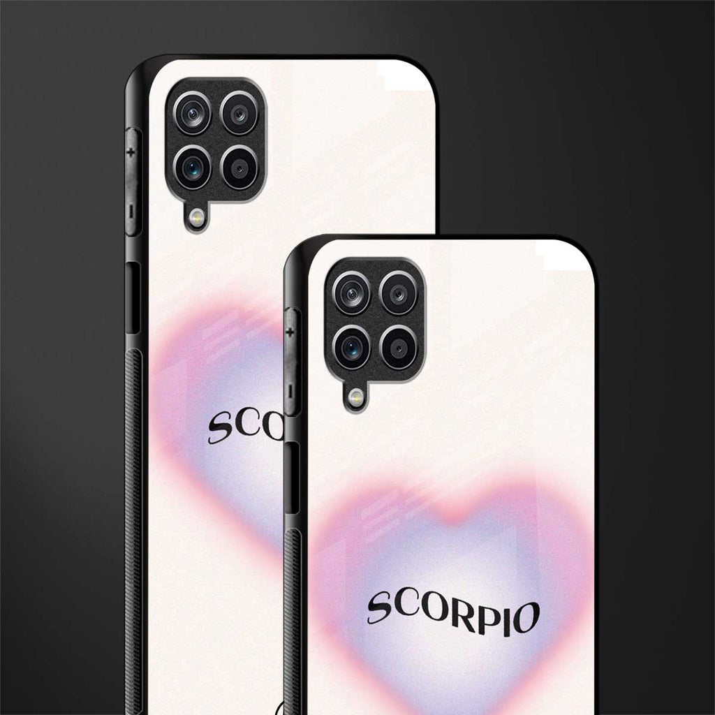 scorpio minimalistic back phone cover | glass case for samsung galaxy a22 4g