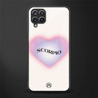 scorpio minimalistic back phone cover | glass case for samsung galaxy a22 4g