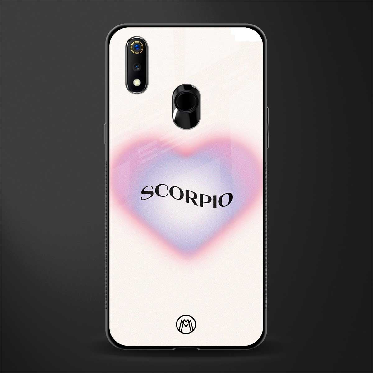 scorpio minimalistic glass case for realme 3 pro image