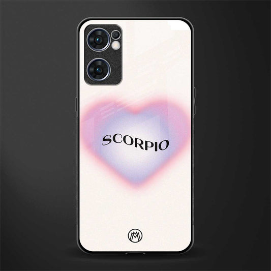 scorpio minimalistic glass case for oppo reno7 5g image