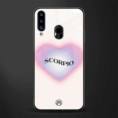 scorpio minimalistic glass case for samsung galaxy a20s image