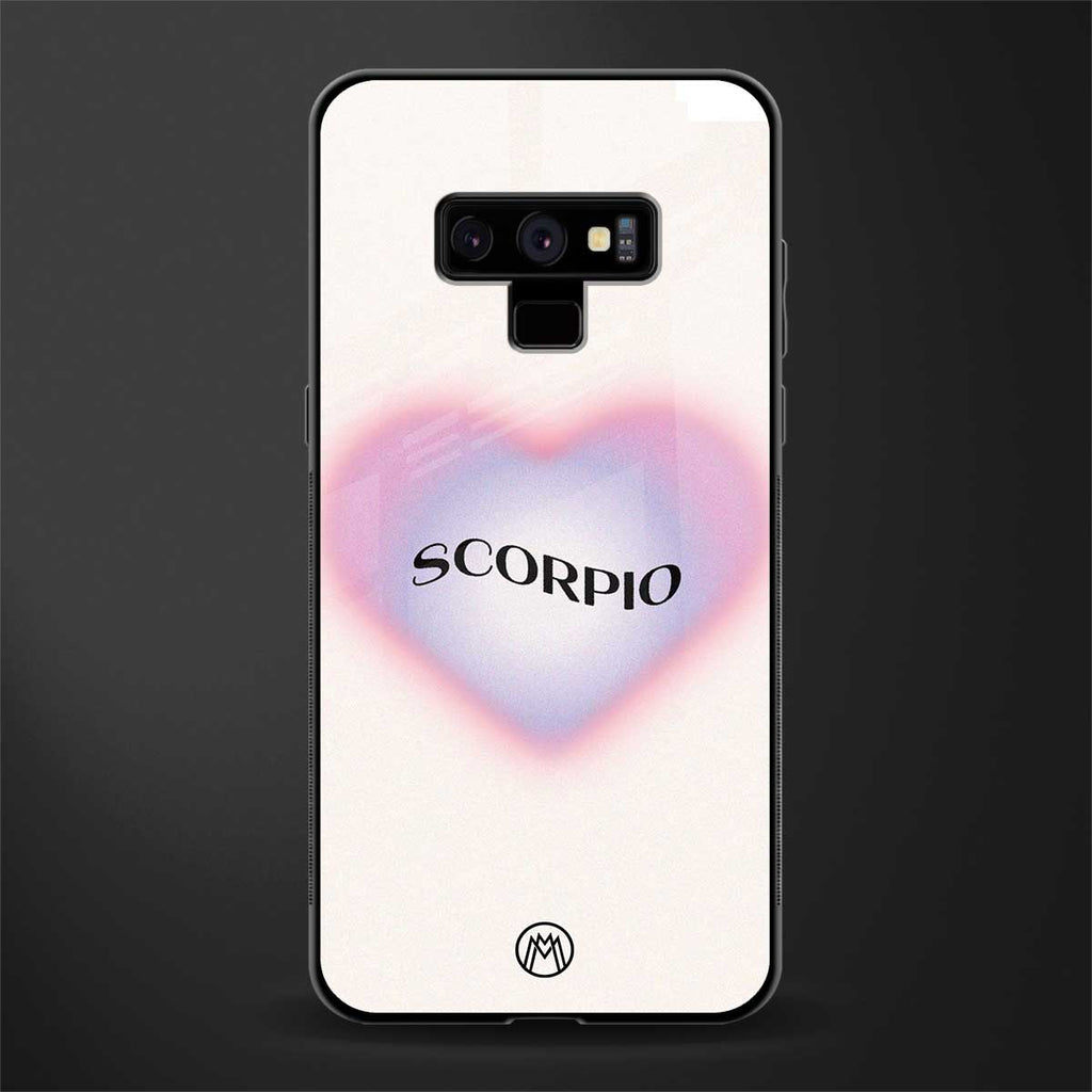 scorpio minimalistic glass case for samsung galaxy note 9 image