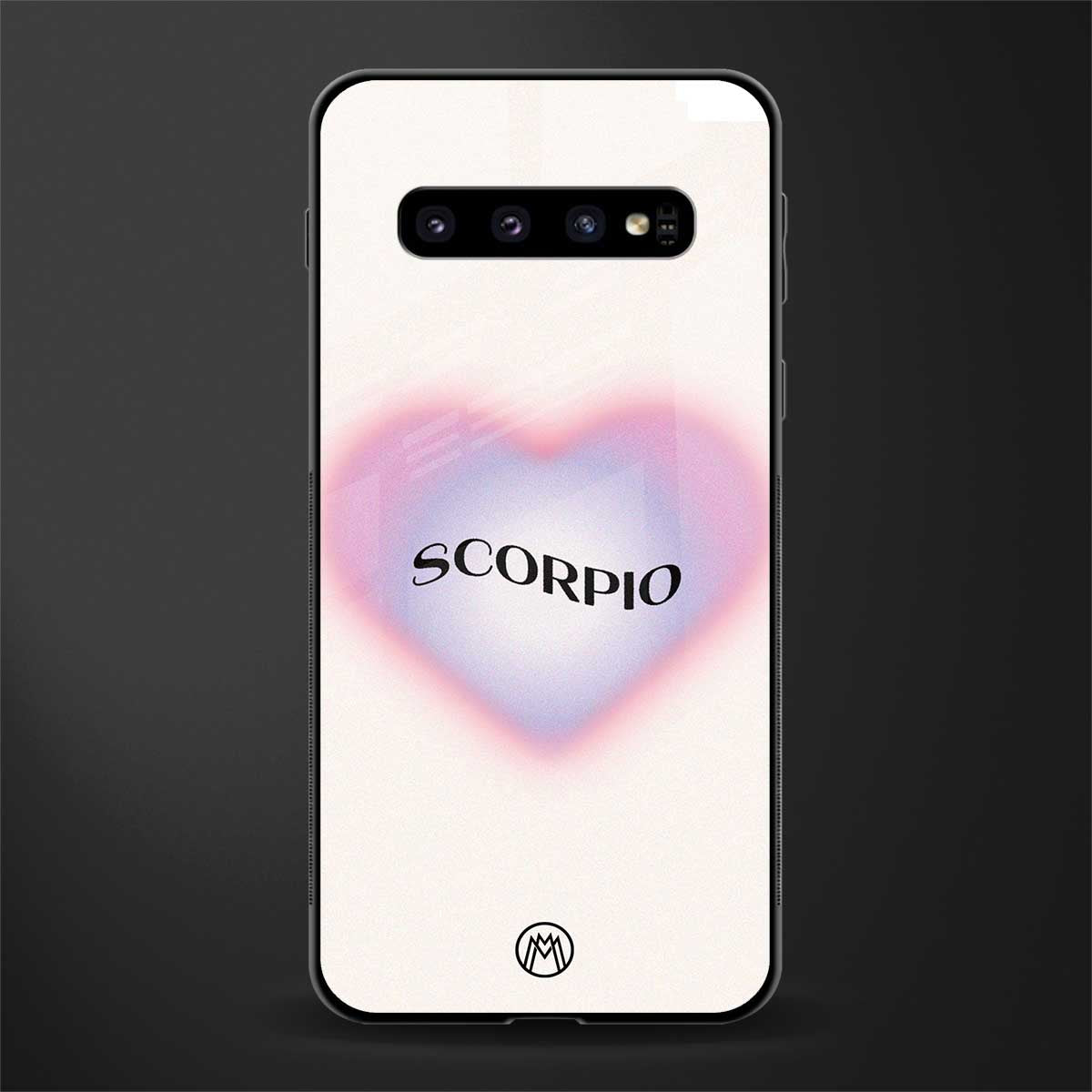scorpio minimalistic glass case for samsung galaxy s10 plus image