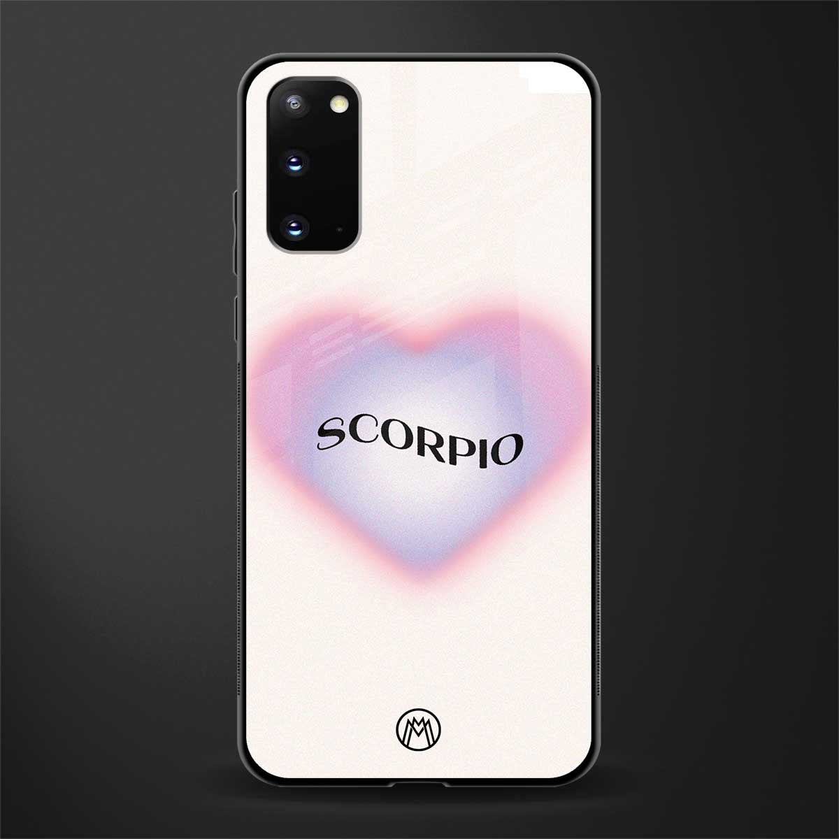 scorpio minimalistic glass case for samsung galaxy s20 image