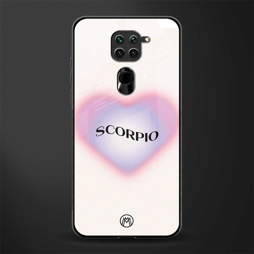 scorpio minimalistic glass case for redmi note 9 image