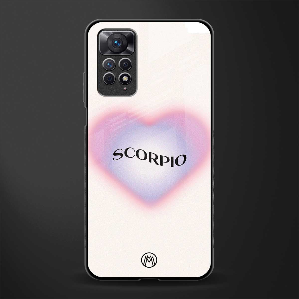 scorpio minimalistic glass case for redmi note 11s image