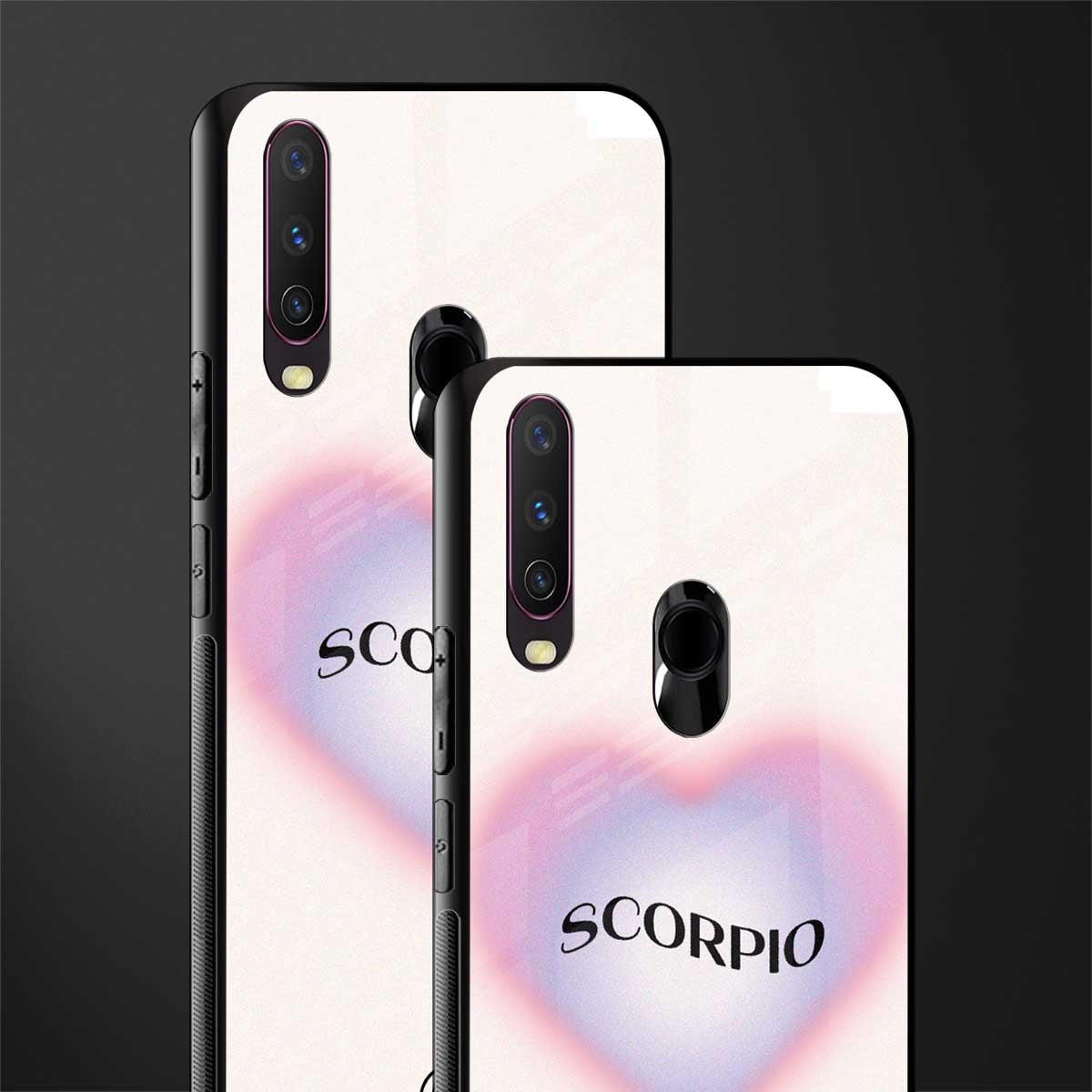 scorpio minimalistic glass case for vivo y15 image-2