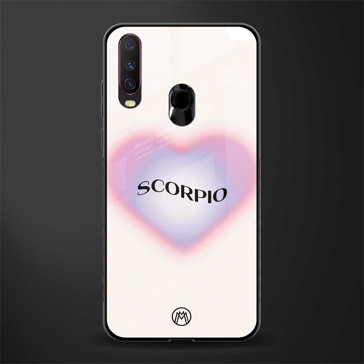 scorpio minimalistic glass case for vivo y17 image