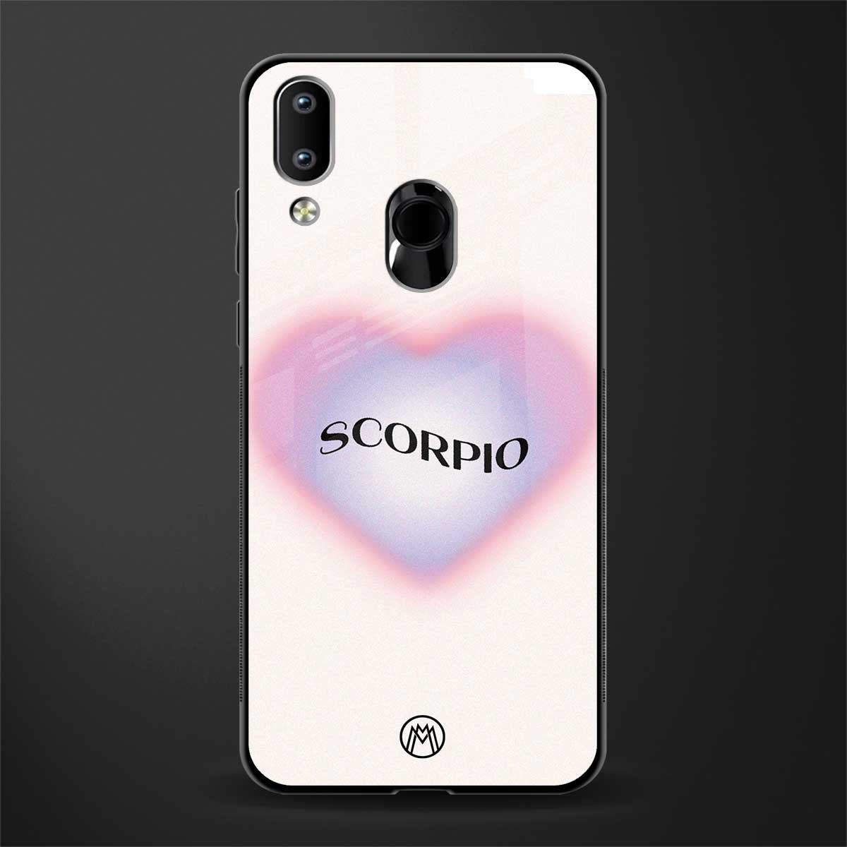 scorpio minimalistic glass case for vivo y91 image