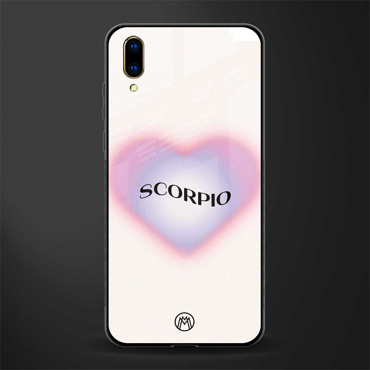 scorpio minimalistic glass case for vivo v11 pro image