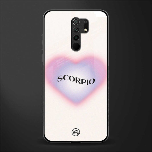 scorpio minimalistic glass case for redmi 9 prime image