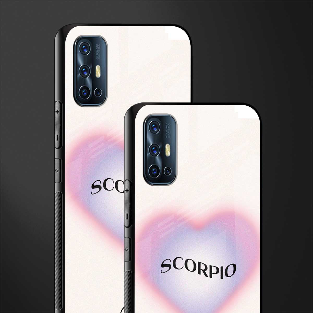 scorpio minimalistic glass case for vivo v17 image-2