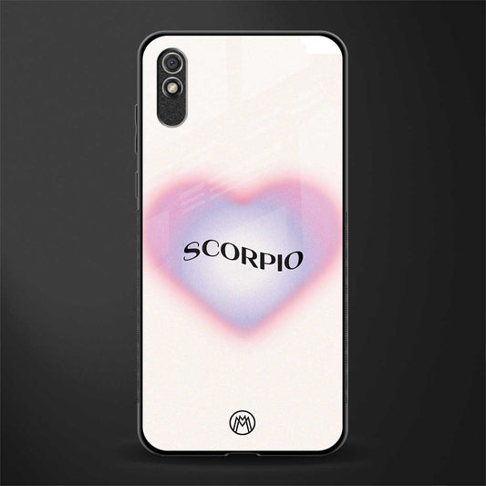 scorpio minimalistic glass case for redmi 9a image